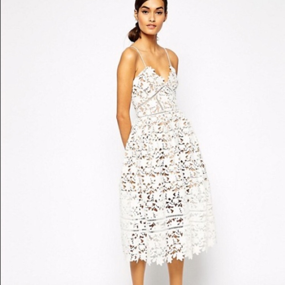 Self Portait Azaelea midi dress